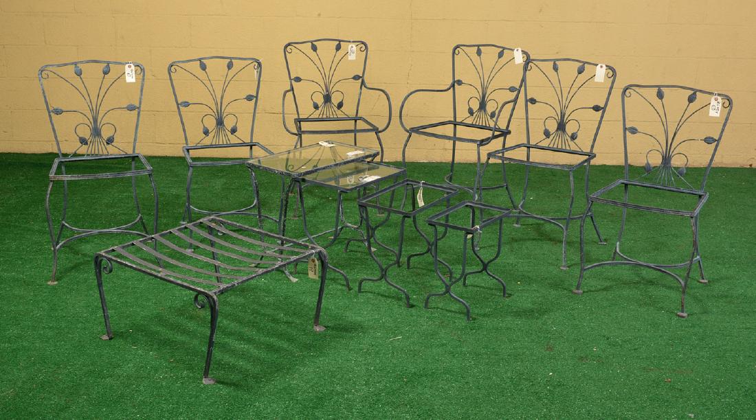 Group assorted wrought iron patio furniture (1 of 6)