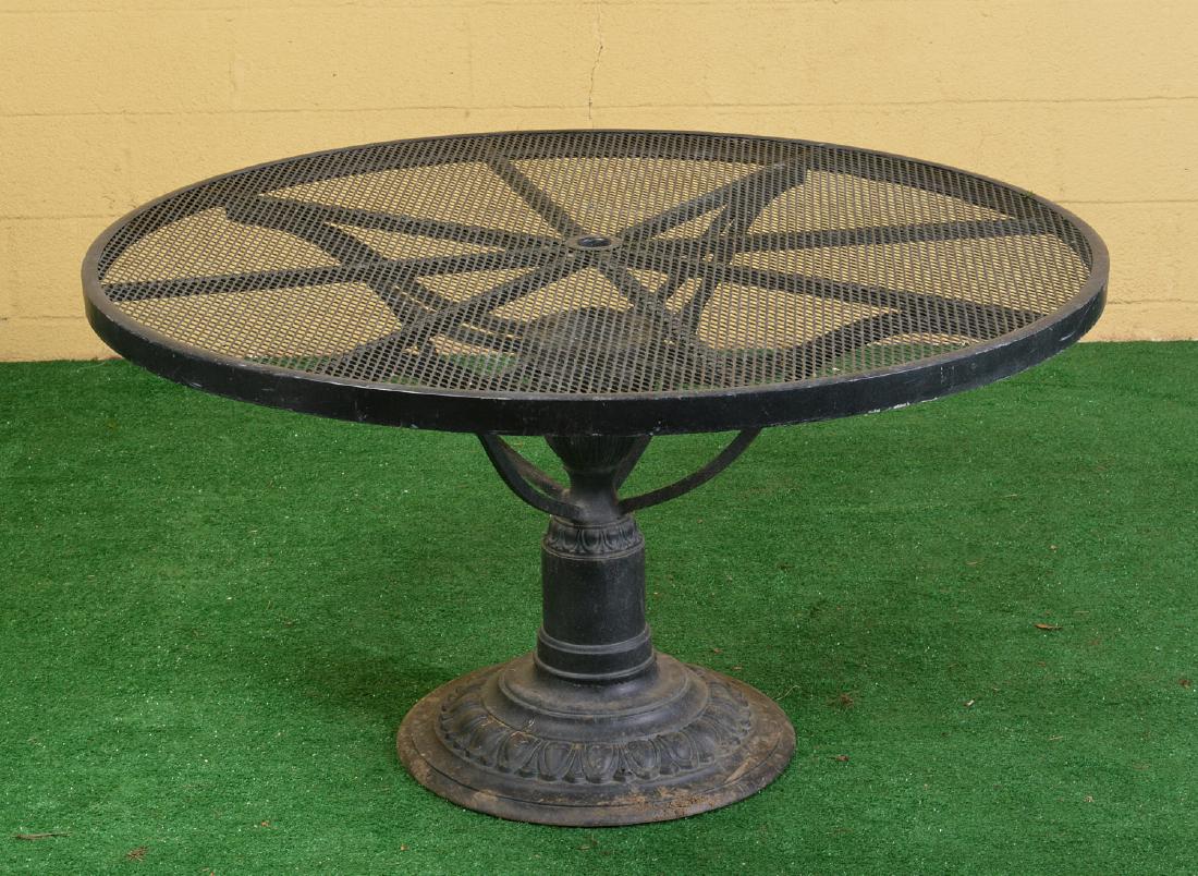 Large round patio/pool dining table (1 of 5)