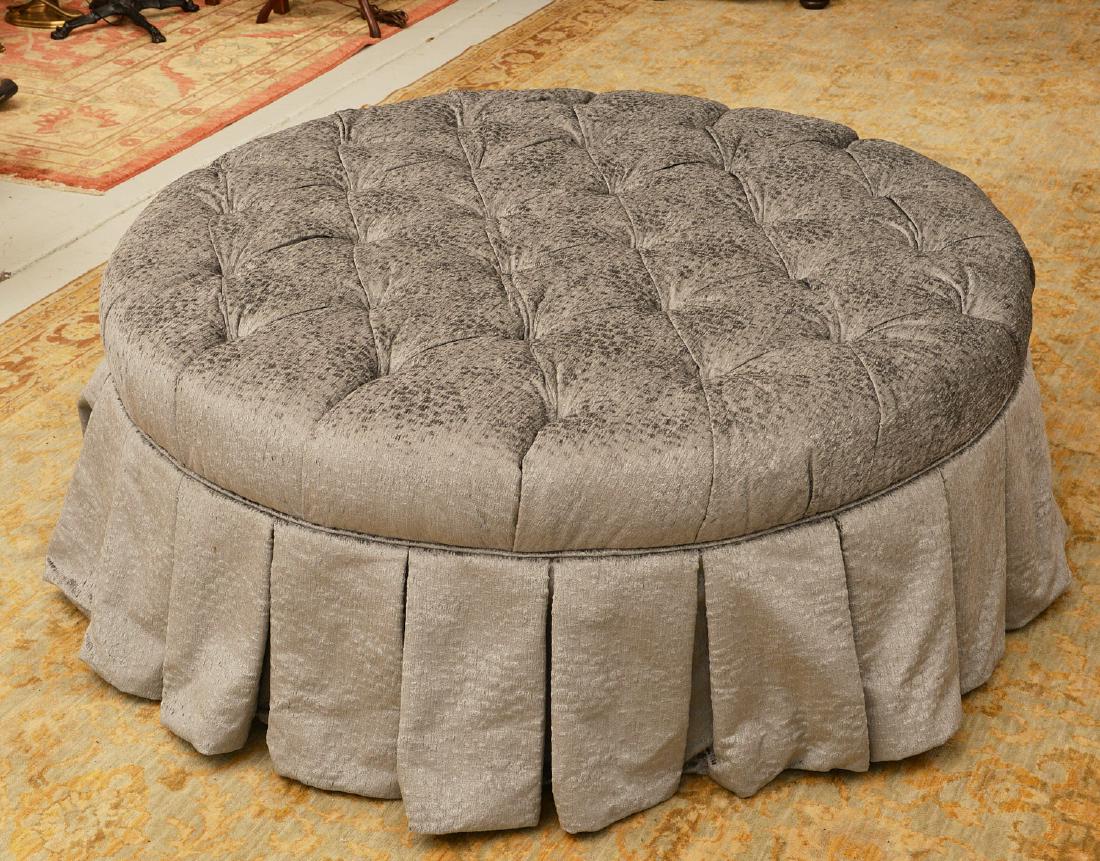 Custom oversized button tufted pouf (1 of 6)