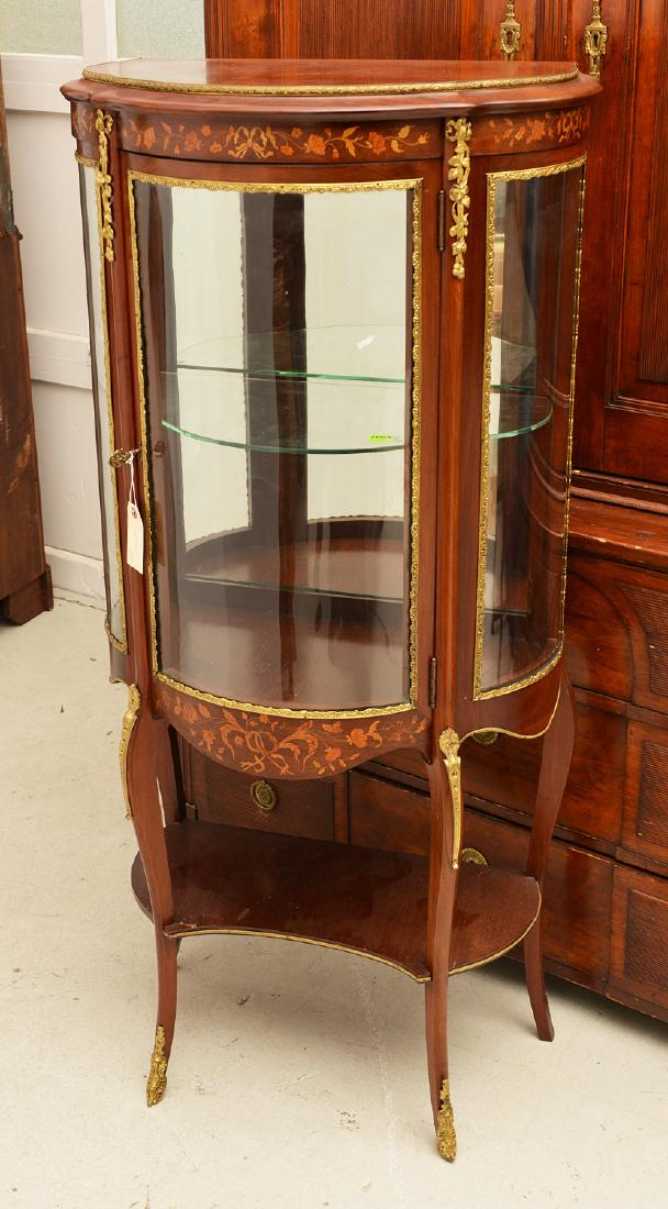 Louis XV style ormolu mounted mahogany vitrine (1 of 10)