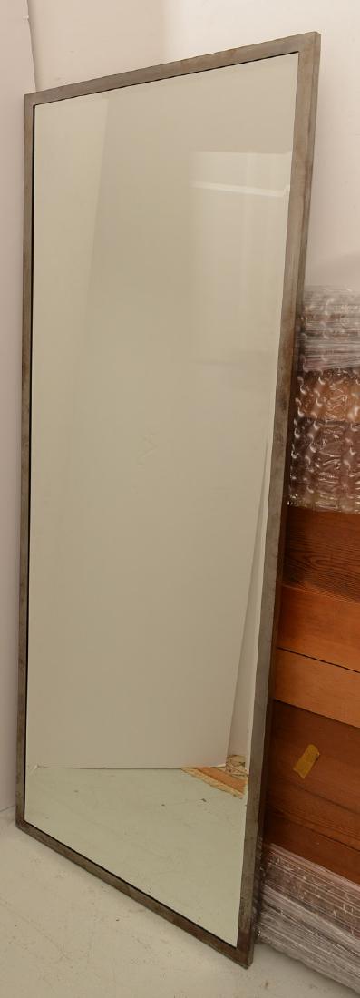 Industrial style full length brushed steel mirror (1 of 5)