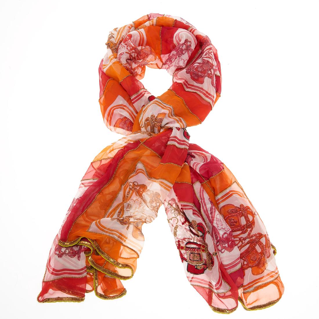 Hermes Paris "Brides de Gala" beaded shawl (1 of 10)