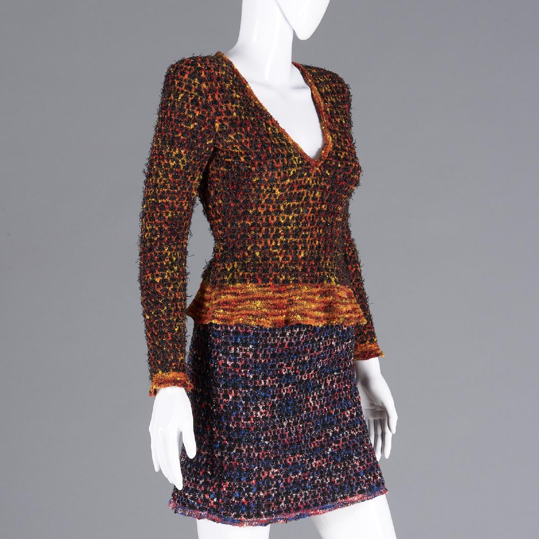 Chanel Boutique wool blend knit sweater & skirt (1 of 7)