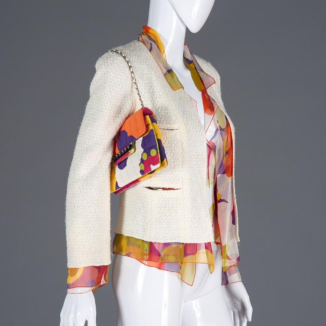 Chanel silk and boucle group with handbag (1 of 10)