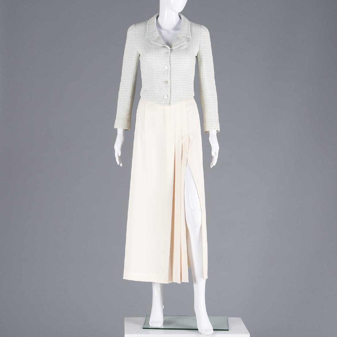 Chanel wool blend knit jacket and maxi skirt (1 of 10)