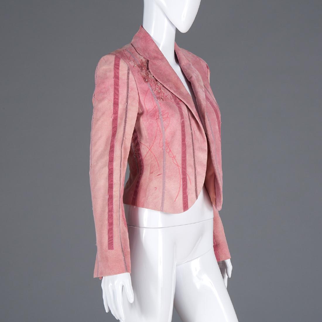 Richard Tyler Couture suede jacket w/ applique (1 of 8)