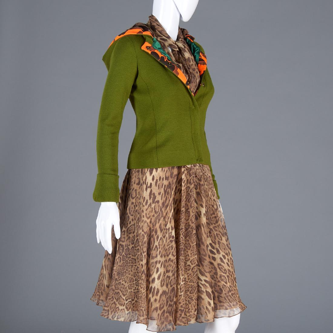 Tuleh leopard print cocktail dress and sweater (1 of 10)