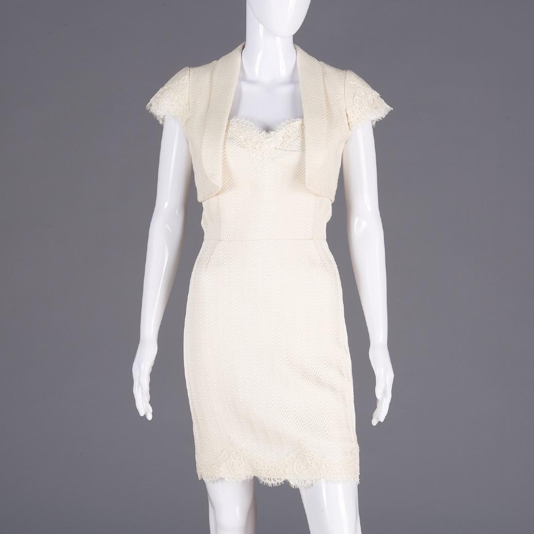 Cynthia Rose silk knit cocktail dress and shrug (1 of 8)