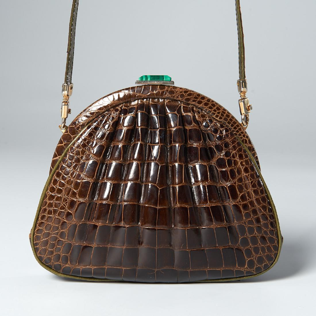 Bennis Edwards brown crocodile handbag (1 of 7)