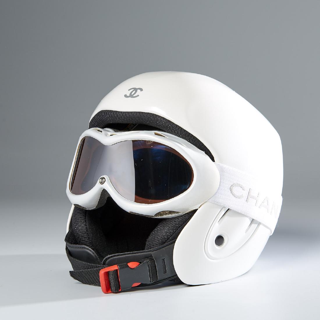 Chanel ski helmet and googles (1 of 10)