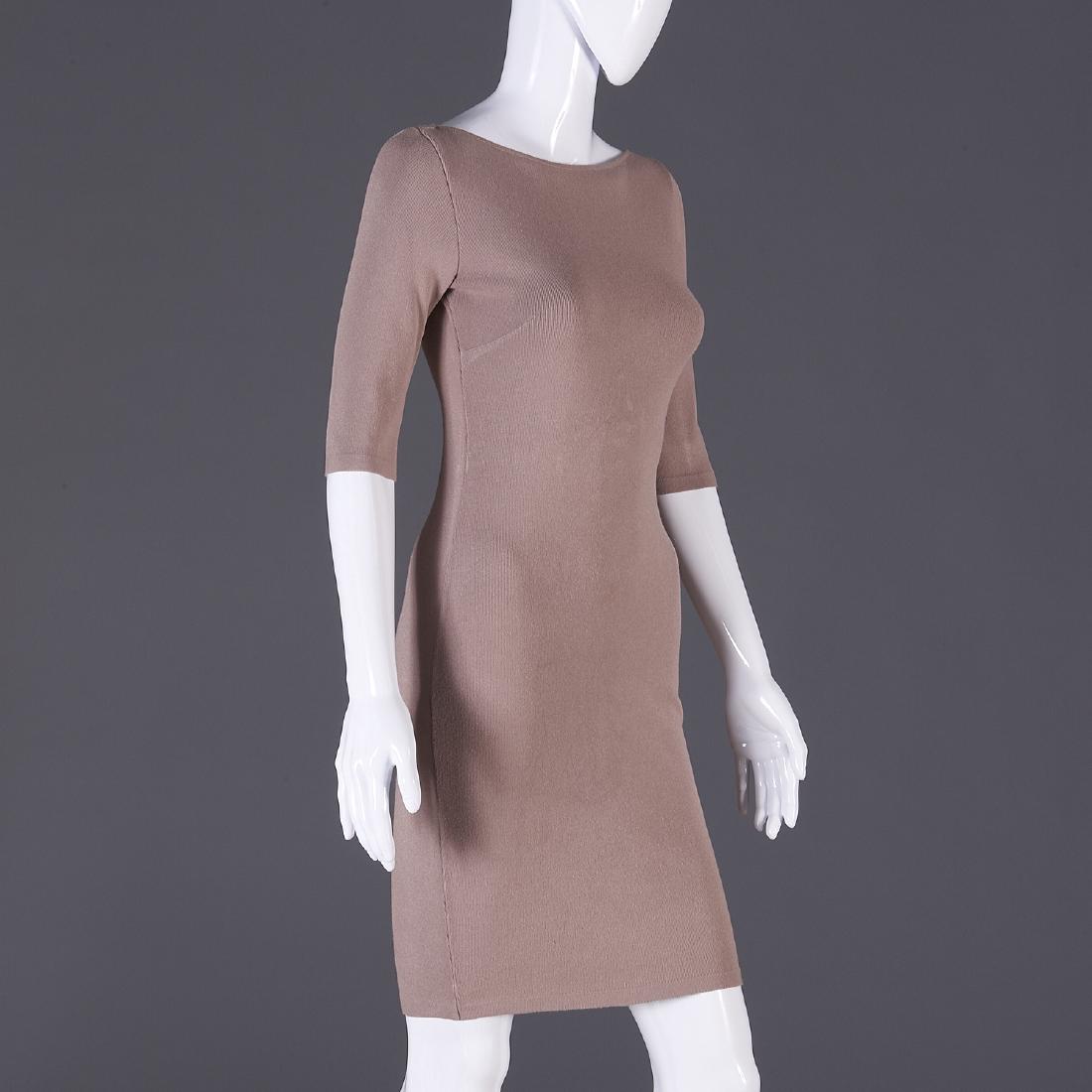 Blumarine taupe wool blend knit dress (1 of 9)