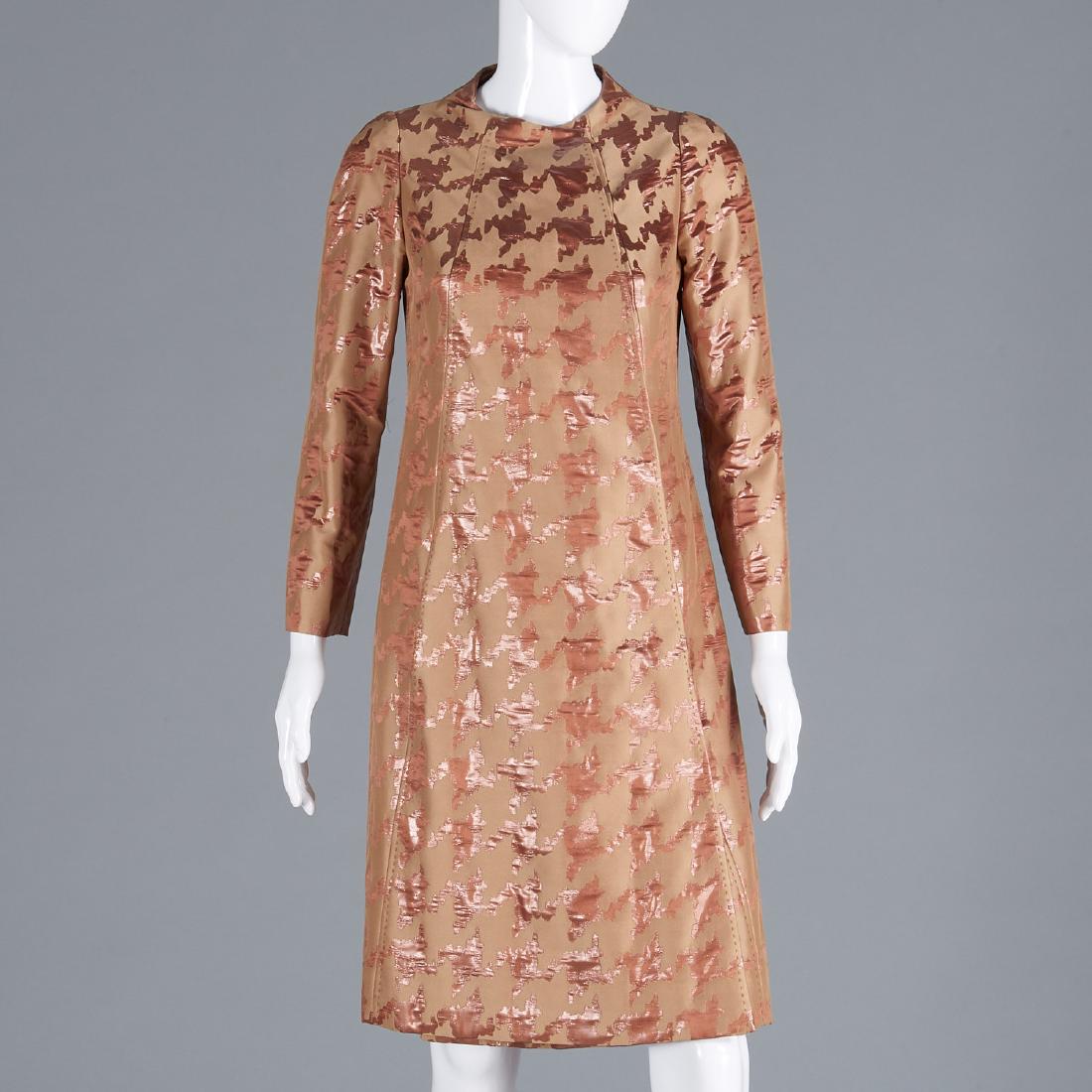 Tuleh satin and metallic print coat (1 of 6)