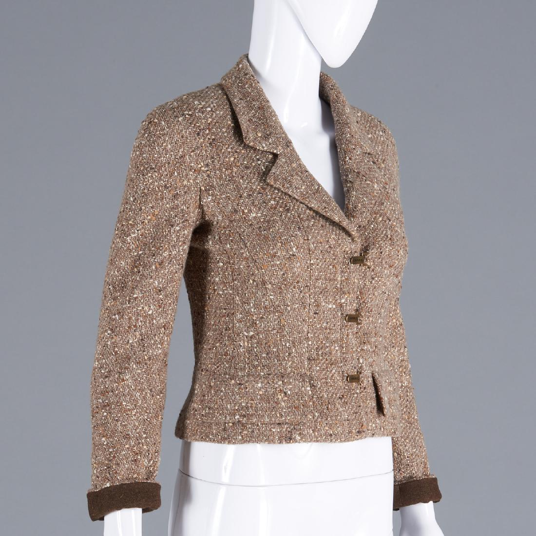 Chanel brown boucle jacket (1 of 7)