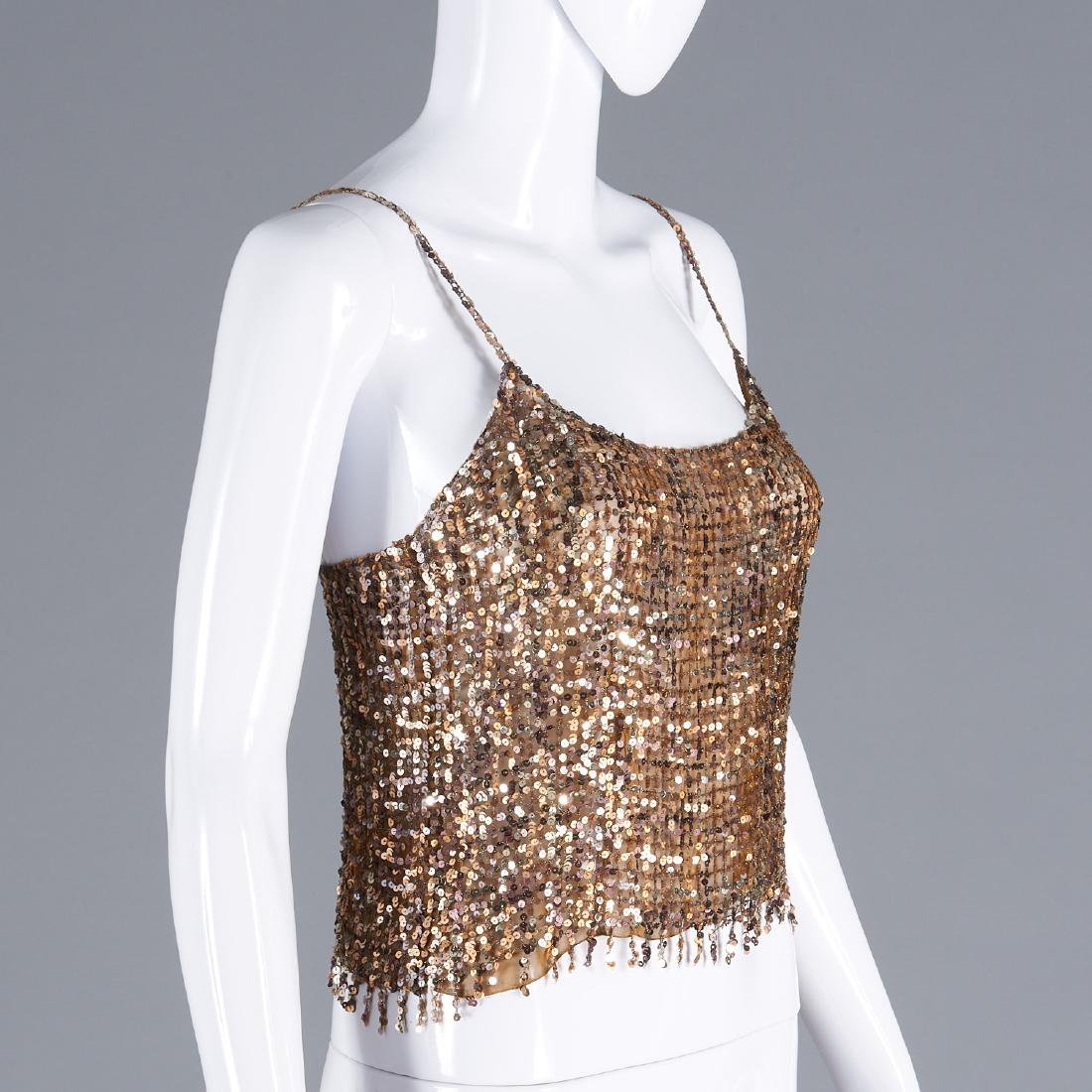 Chanel brown sequin tank (1 of 6)