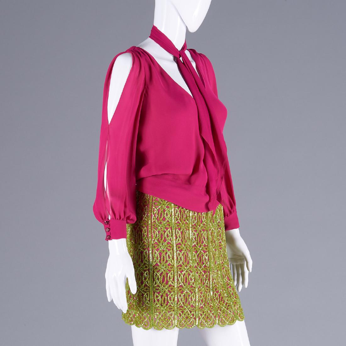 Tuleh beaded skirt and silk blouse (1 of 8)