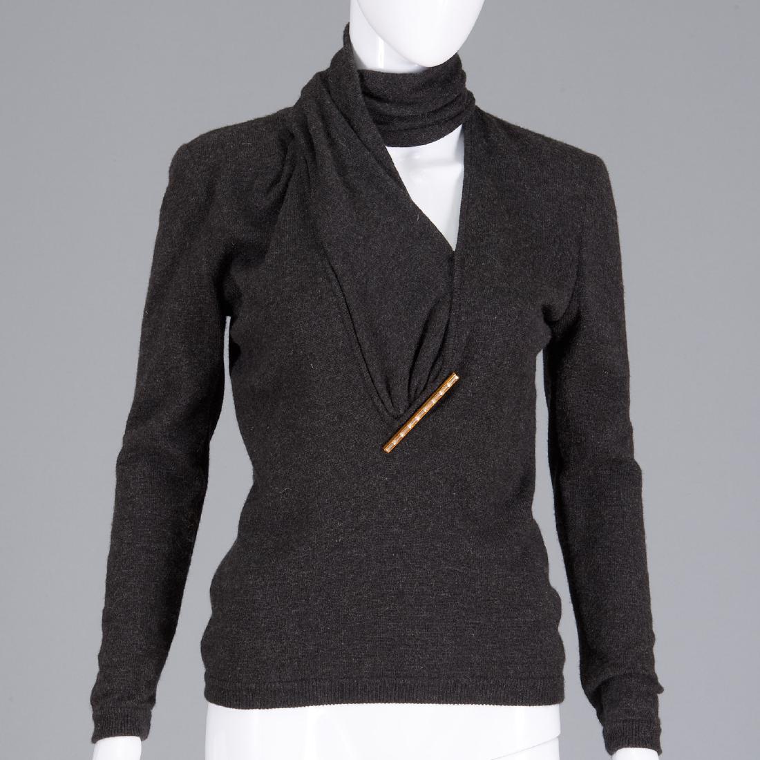 Valentino Boutique gray cashmere sweater (1 of 6)