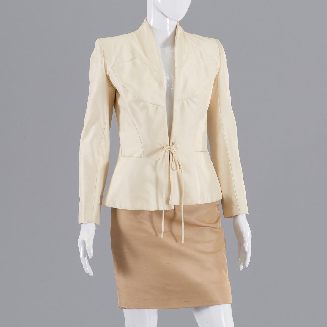 Maggie Norris Couture raw silk jacket and skirt (1 of 7)