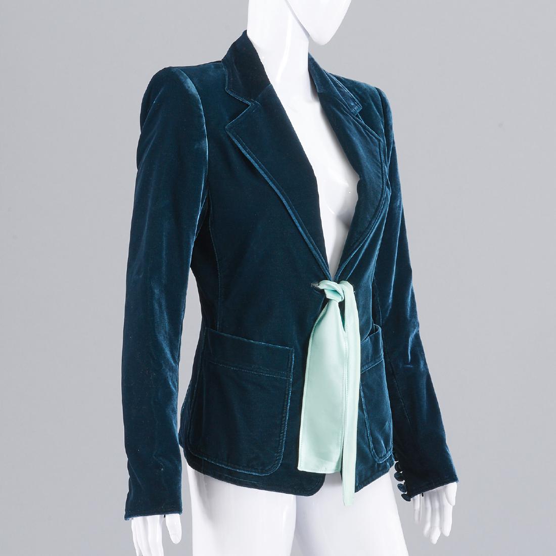 Yves Saint Laurent Rive Gauche velvet blazer (1 of 7)