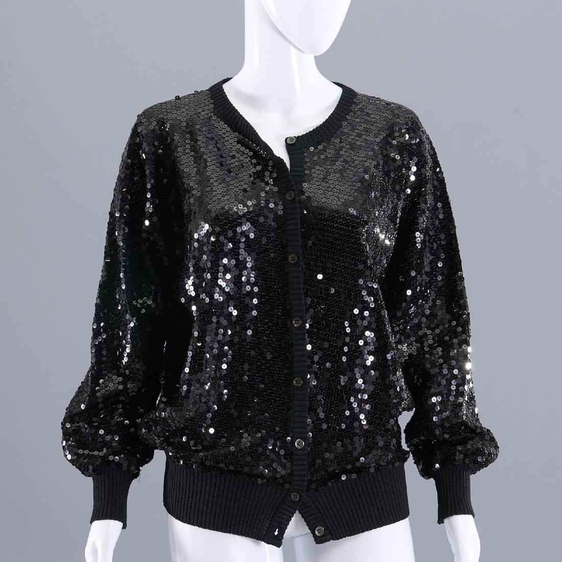 Gianfranco black sequin blouson jacket (1 of 6)