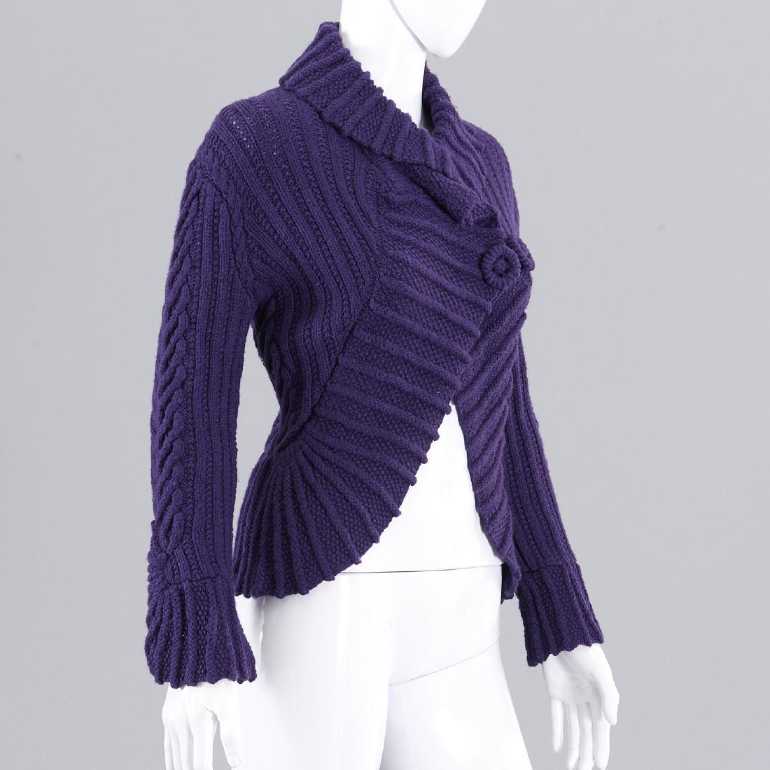 Oscar de la Renta purple cardigan sweater (1 of 6)