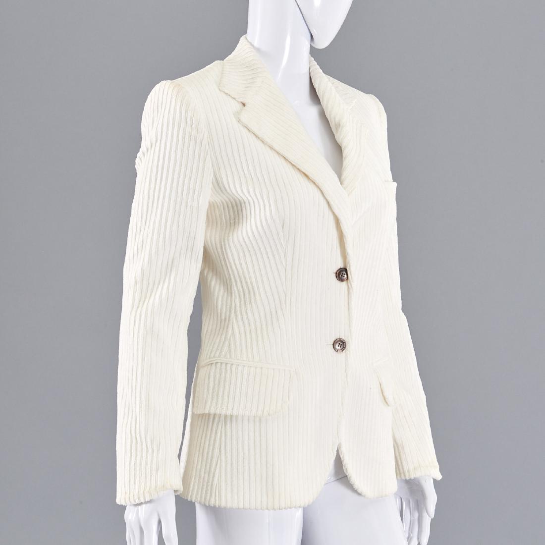 Dolce & Gabbana white cotton corduroy blazer (1 of 9)