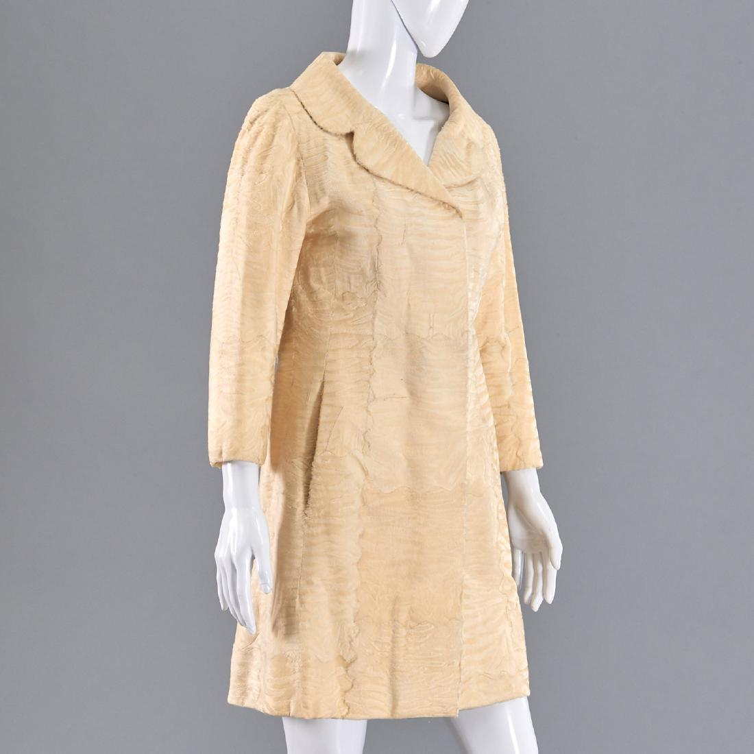 Revillon Freres ivory sheared fur coat (1 of 7)