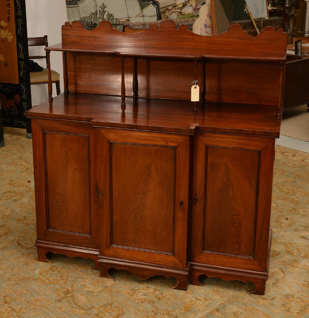 English mahogany breakfront sideboard (1 of 7)