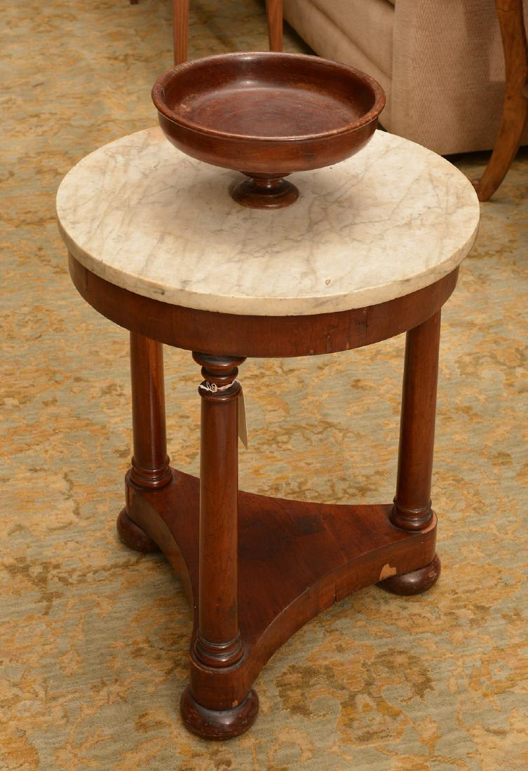 Distinctive Louis Philippe marble top wash table (1 of 6)