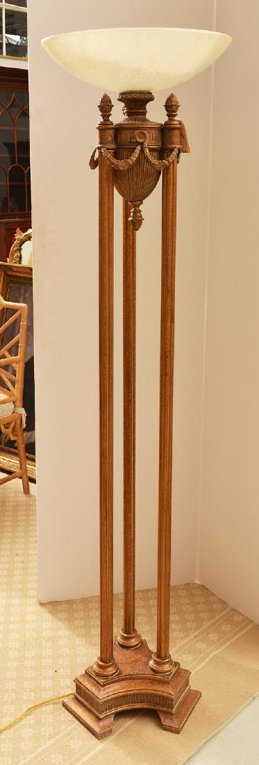 Neo-Classical style torchiere floor lamp (1 of 6)