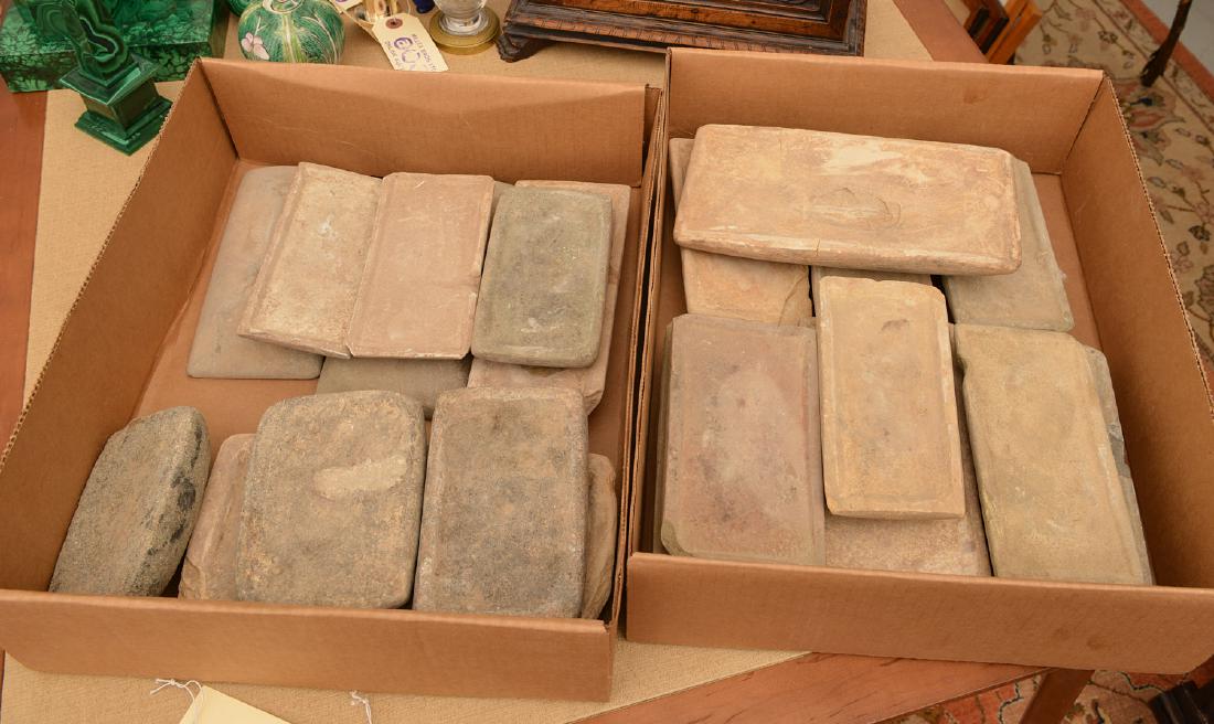 Collection (20) ancient stone tablets / metates (1 of 4)