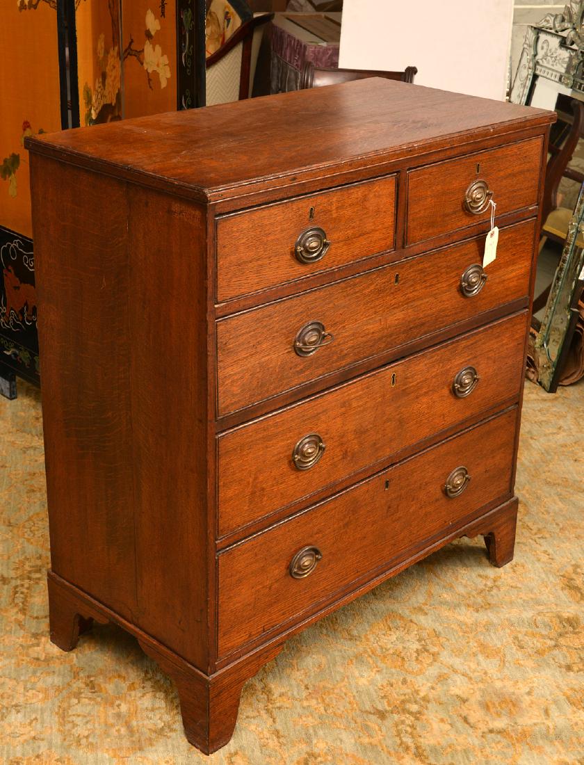 American Federal oak chest of drawers (1 of 5)