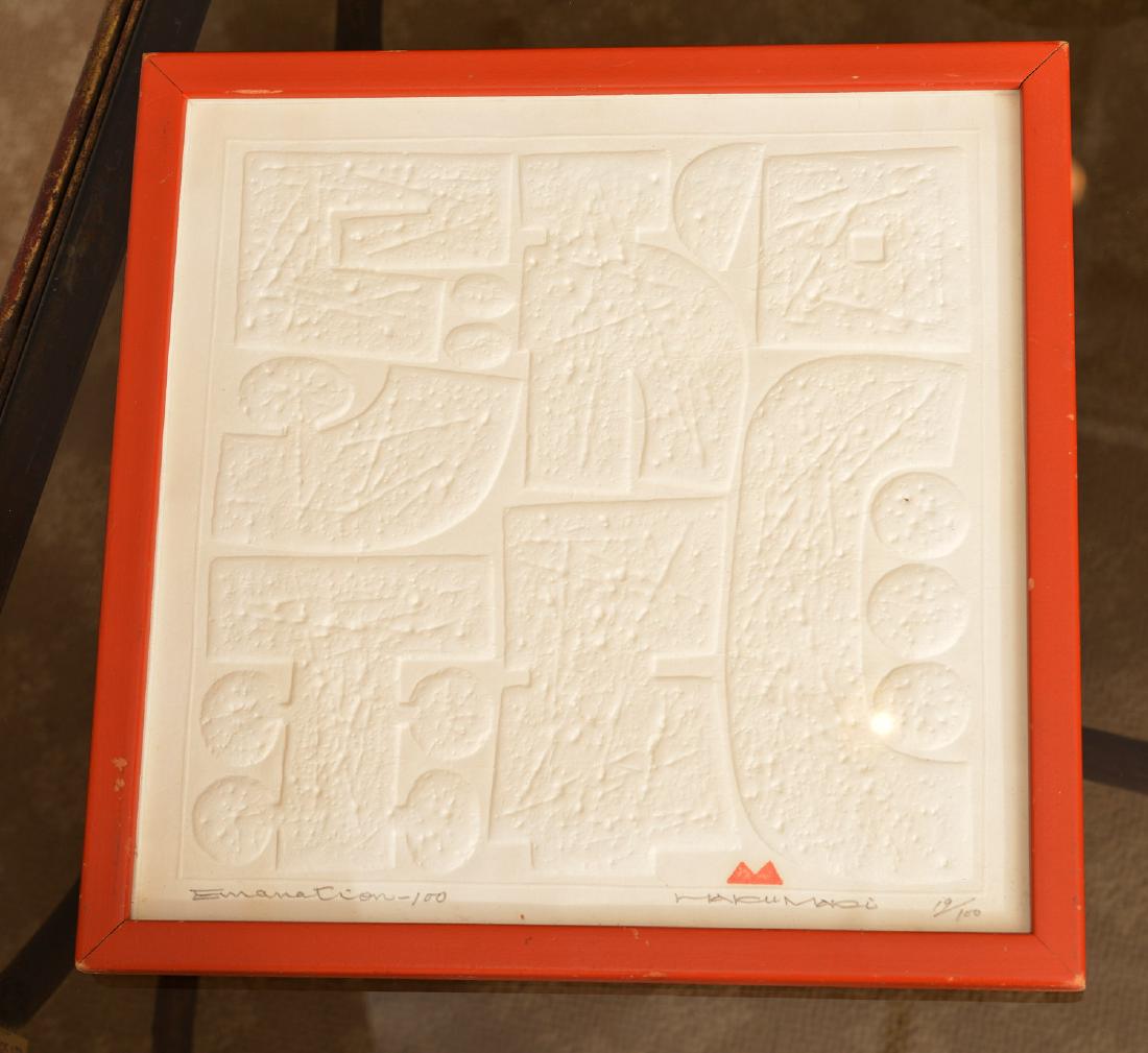 Haku Maki, embossed woodblock (1 of 6)