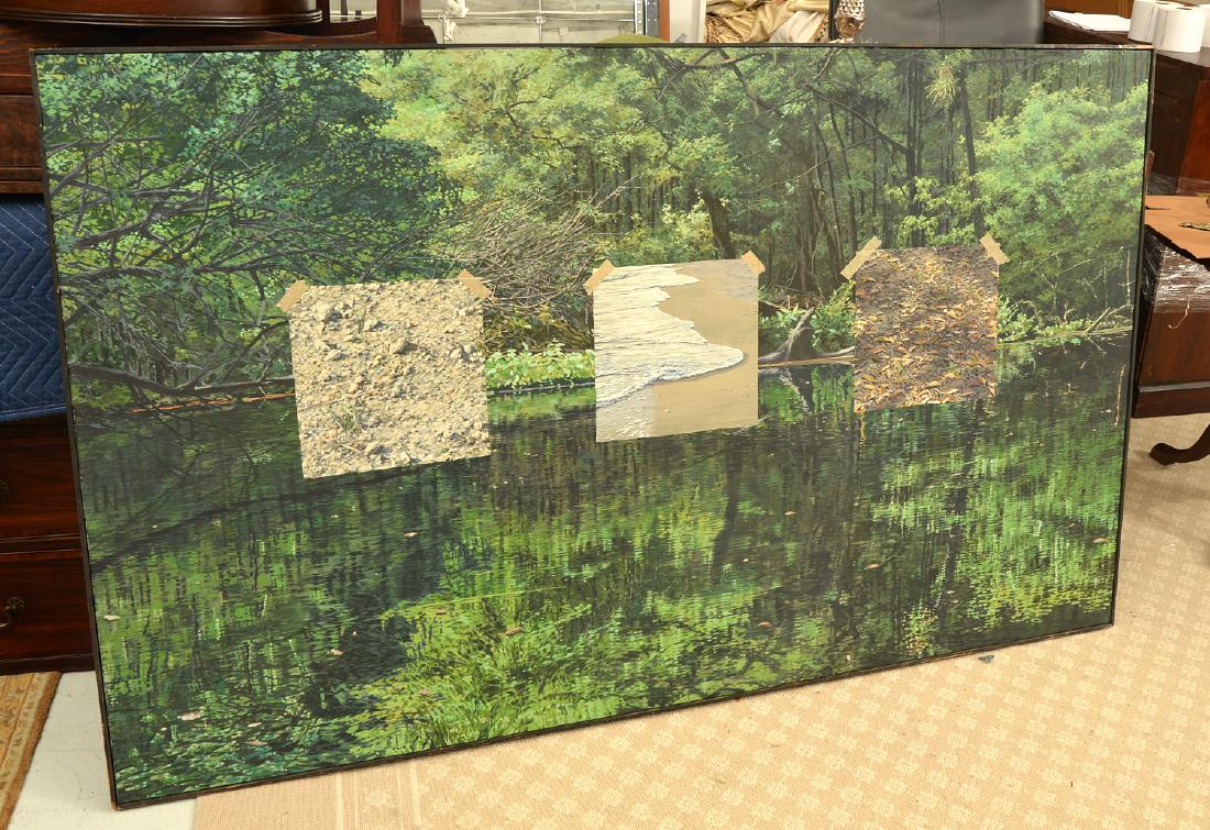 Attrib. to Richard Crozier, large painting (1 of 5)