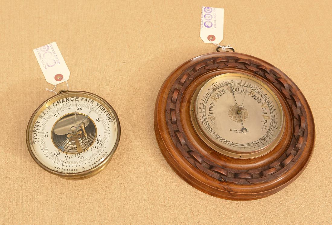 (2) antique French and English barometers (1 of 4)
