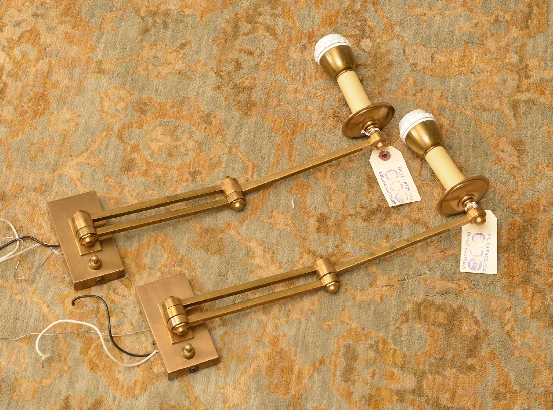 Pair Hansen style swing arm reading lamps (1 of 3)