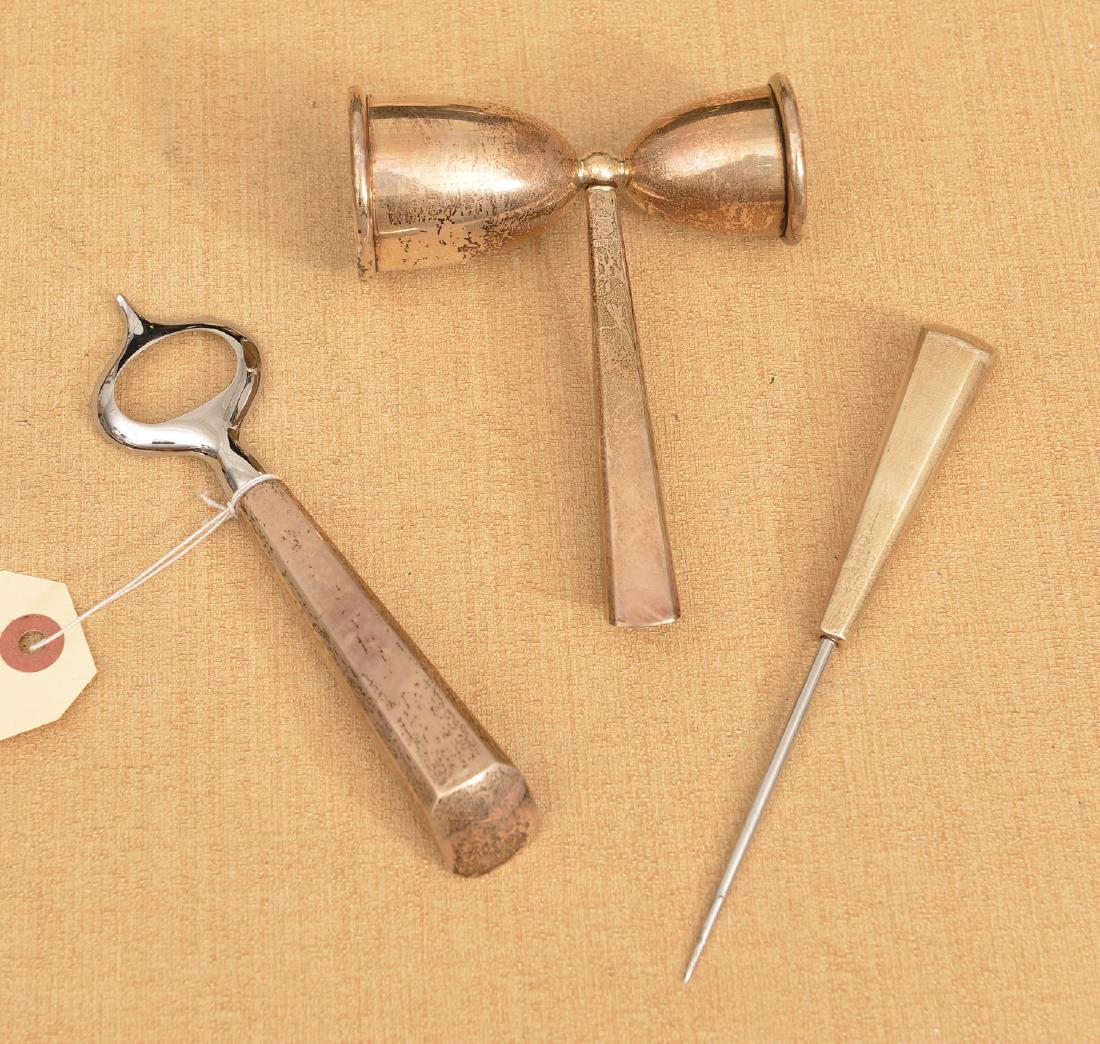 John Hasselbring sterling cocktail accessory set (1 of 4)