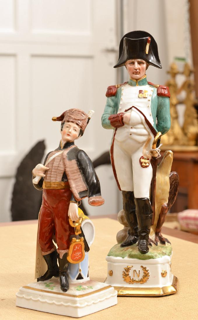 (2) Napoleonic porcelain figures (1 of 4)