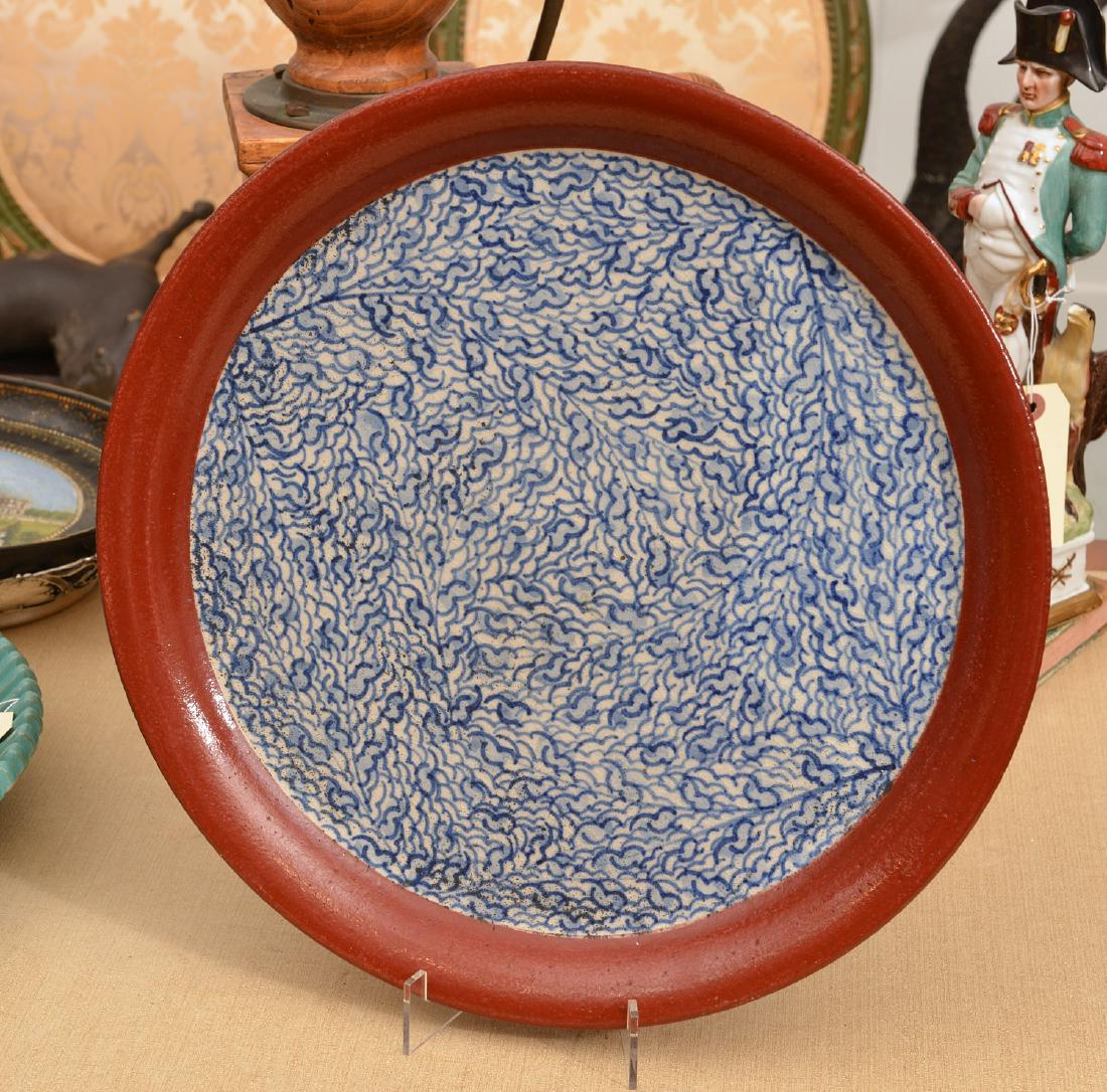 Artist-signed Studio pottery charger (1 of 4)