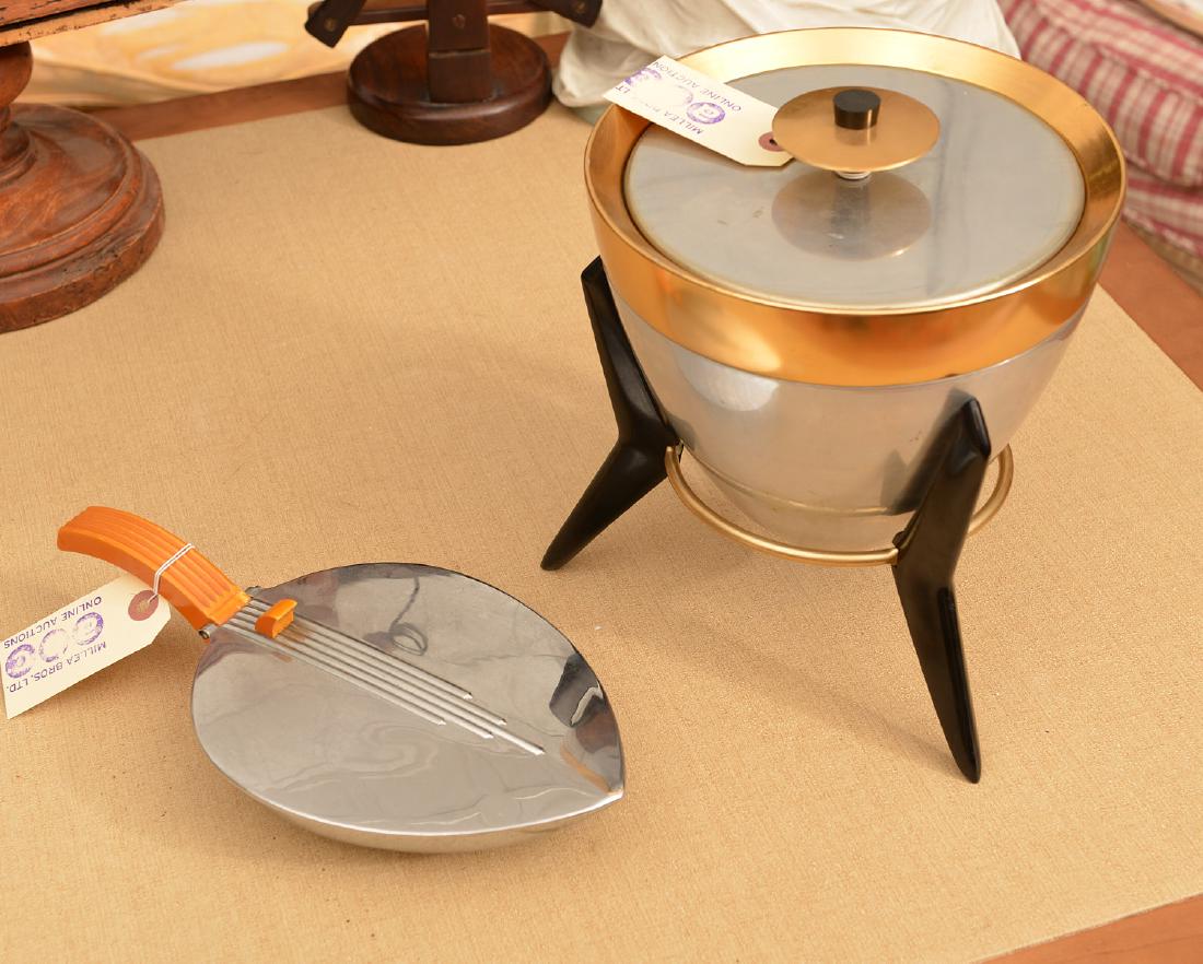 Atomic Age ice bucket and silent butler (1 of 4)