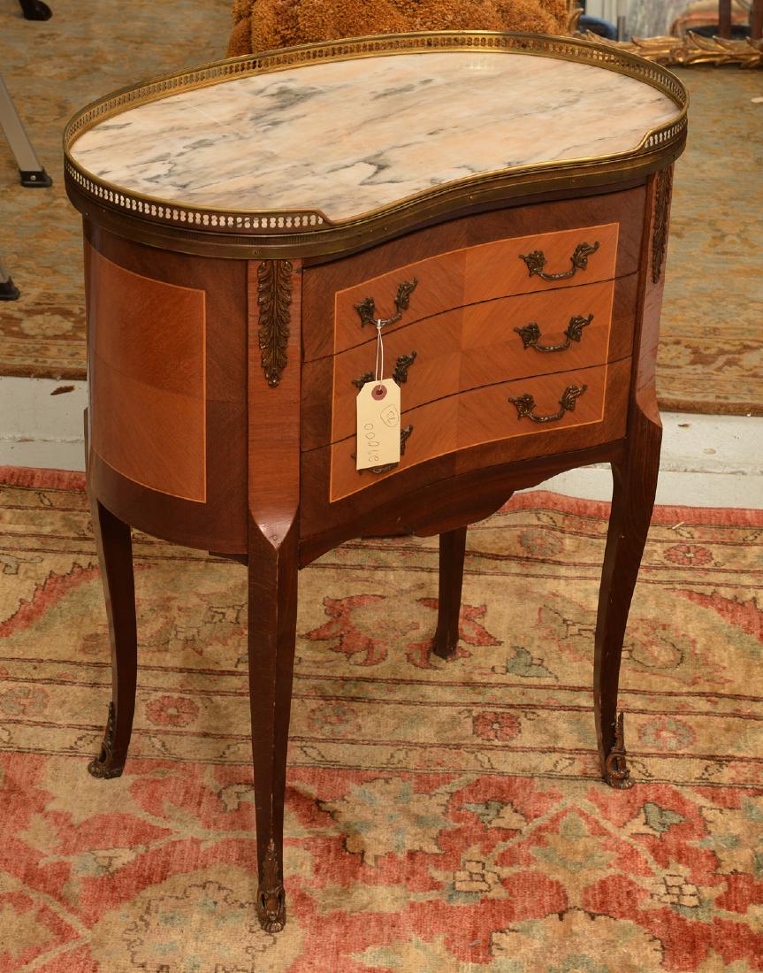 Louis XVI style bronze mounted marble top table (1 of 5)