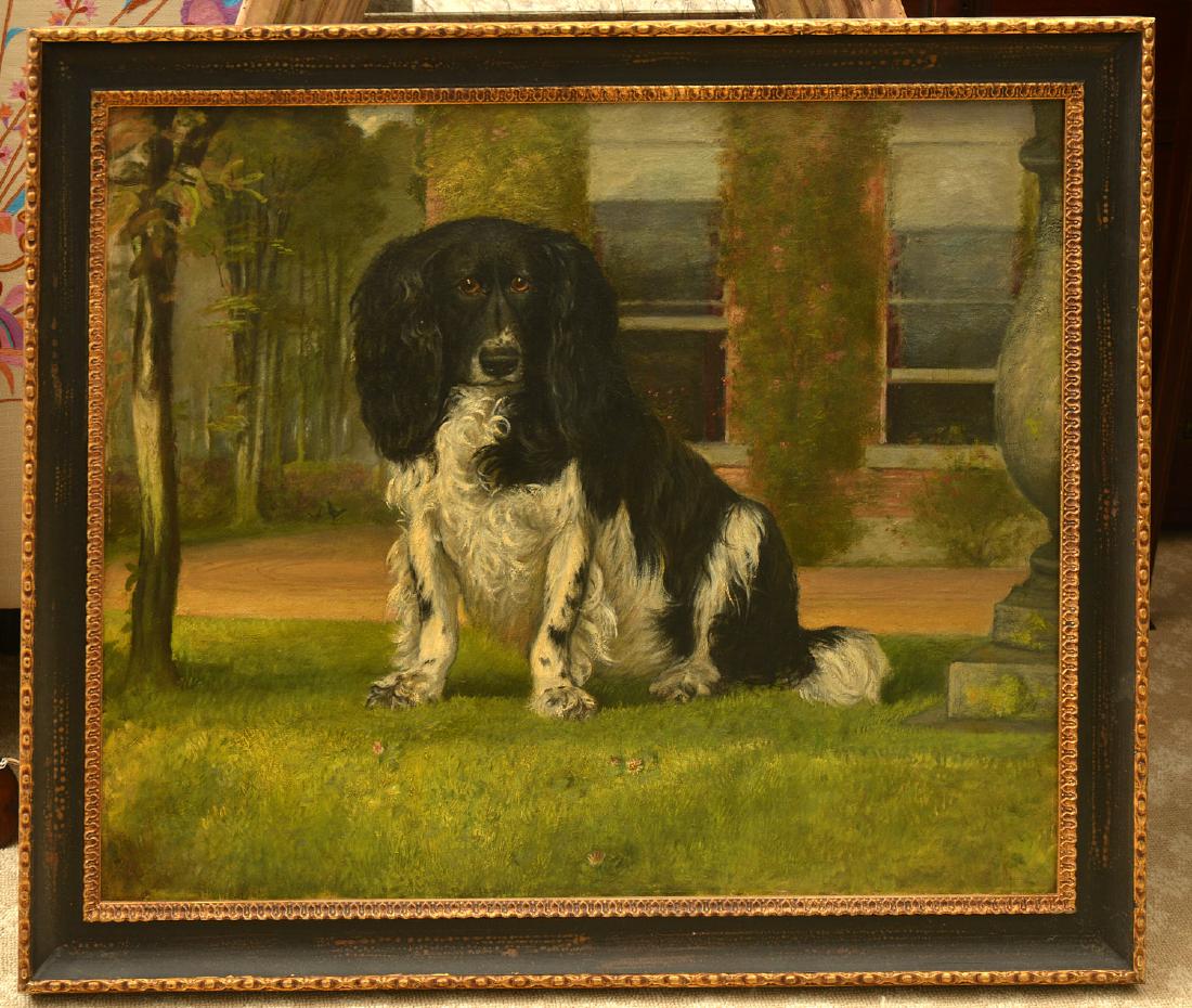English School, dog painting (1 of 5)