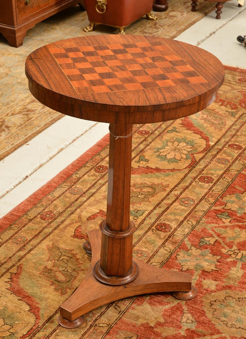 William IV inlaid tripod games table (1 of 4)