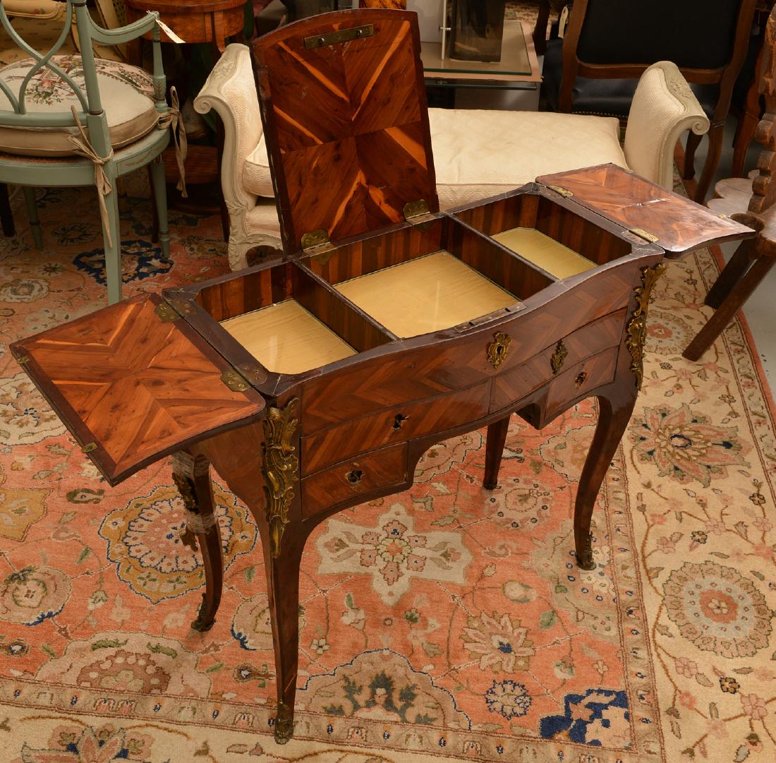 Louis XV style inlaid dressing table (1 of 7)