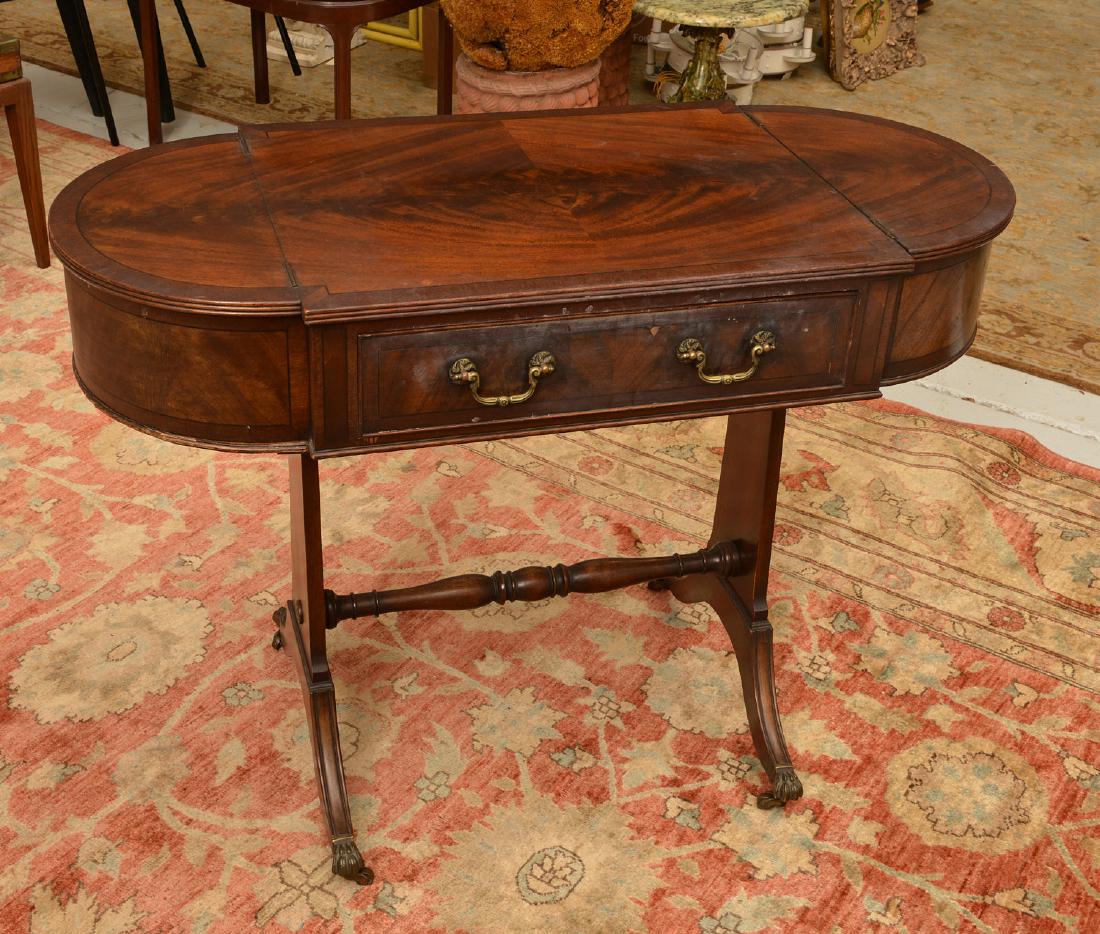 Antique George III style mahogany work table (1 of 7)