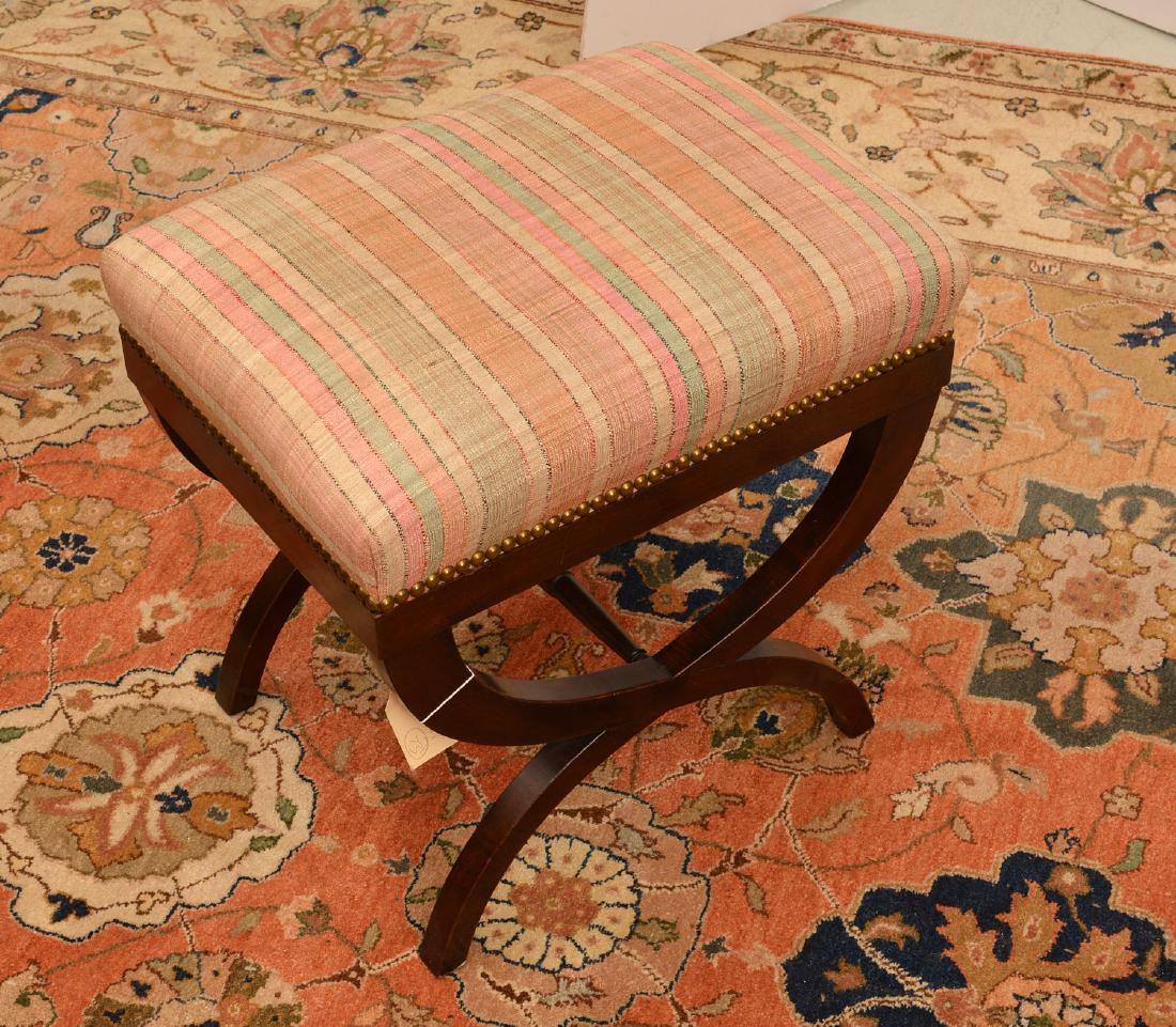 Regency style mahogany bench (1 of 4)