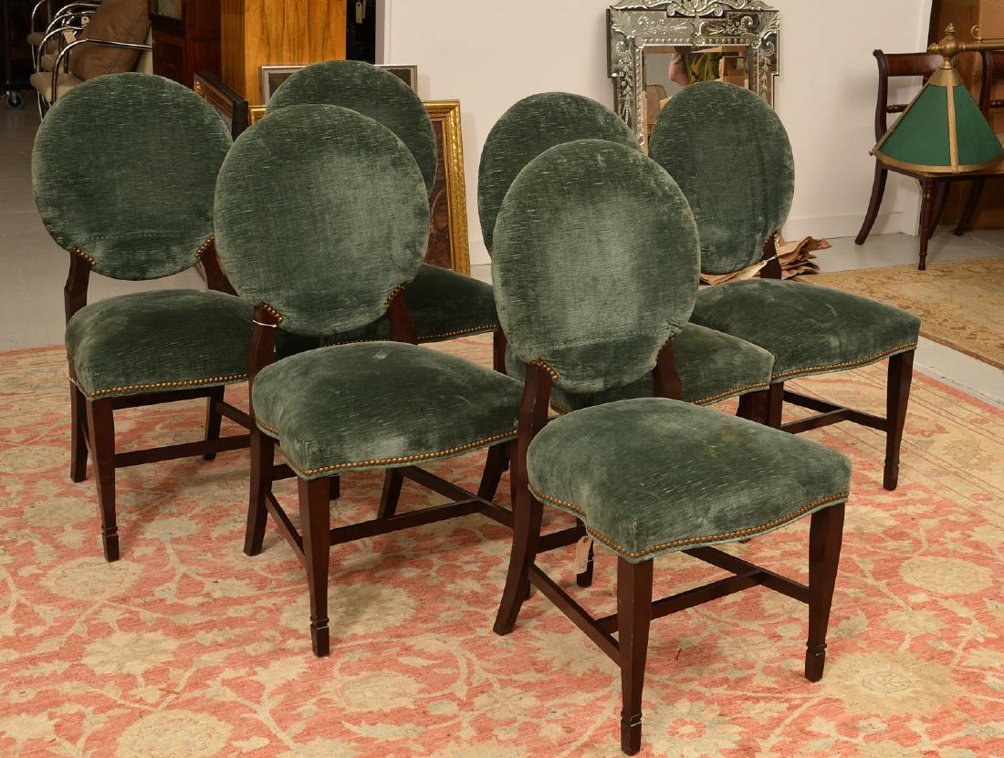 Set (6) Decorator oval back dining chairs (1 of 7)