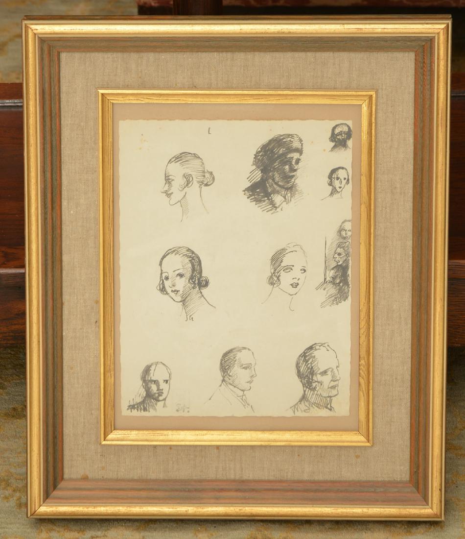 Continental School, illegibly signed sketch (1 of 5)