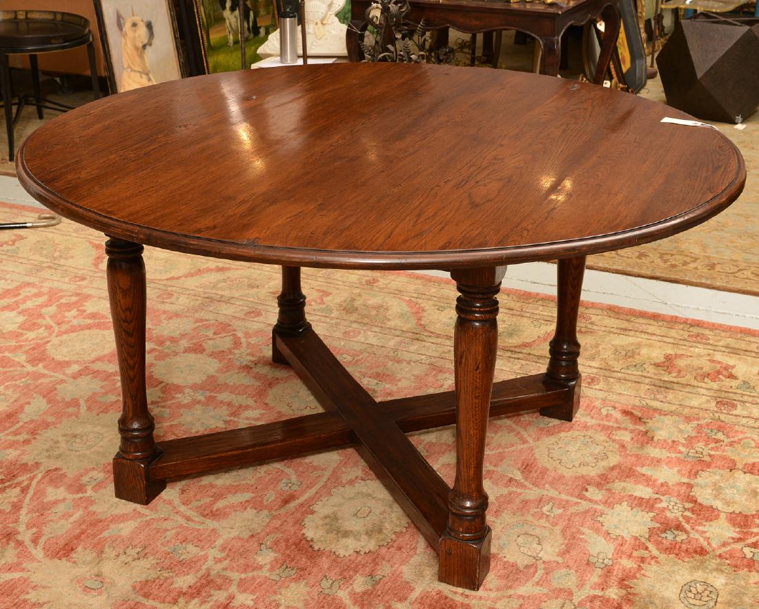 Large English Country style oak/elm dining table (1 of 6)