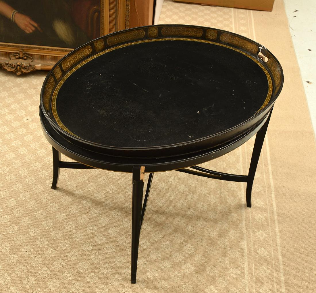Wontner & Benson English papier mache tray table (1 of 5)