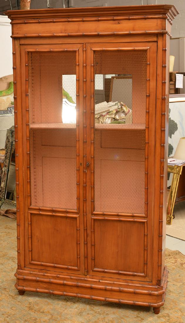 R.J. Horner style Faux bamboo cabinet (1 of 7)